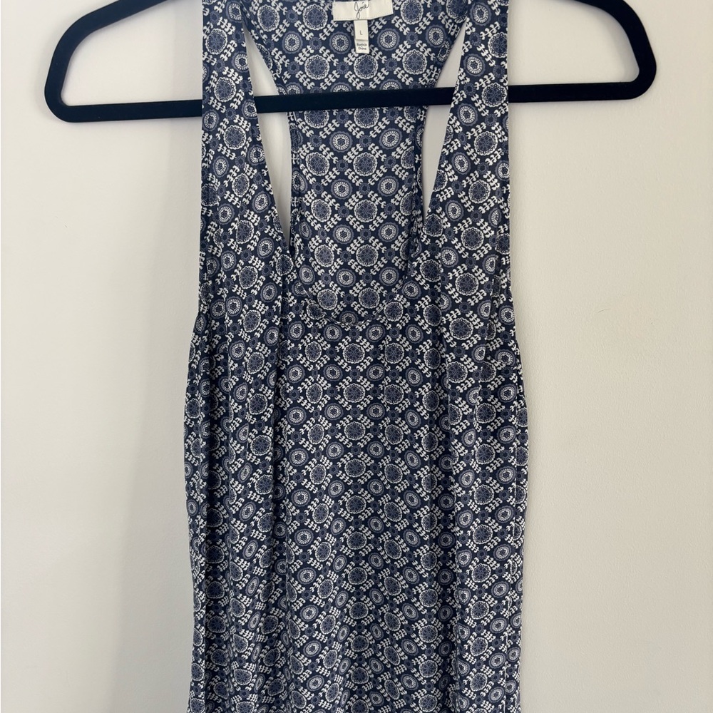 Joie 100% silk racerback tank.